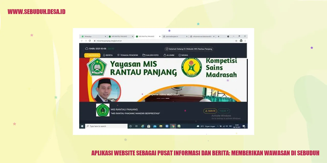 Aplikasi Website Sebagai Pusat Informasi dan Berita: Memberikan Wawasan di Sebuduh