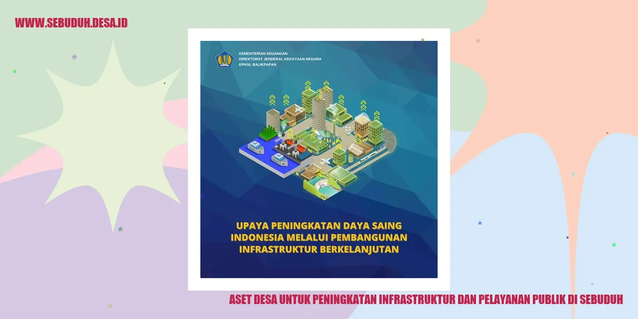 Aset Desa untuk Peningkatan Infrastruktur dan Pelayanan Publik di Sebuduh