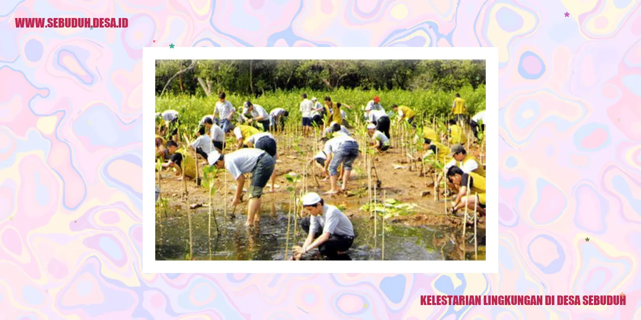 Kelestarian Lingkungan di Desa Sebuduh