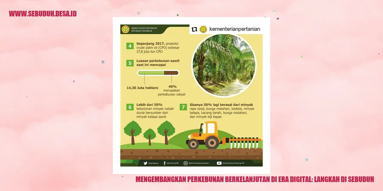 Mengembangkan Perkebunan Berkelanjutan di Era Digital: Langkah di Sebuduh