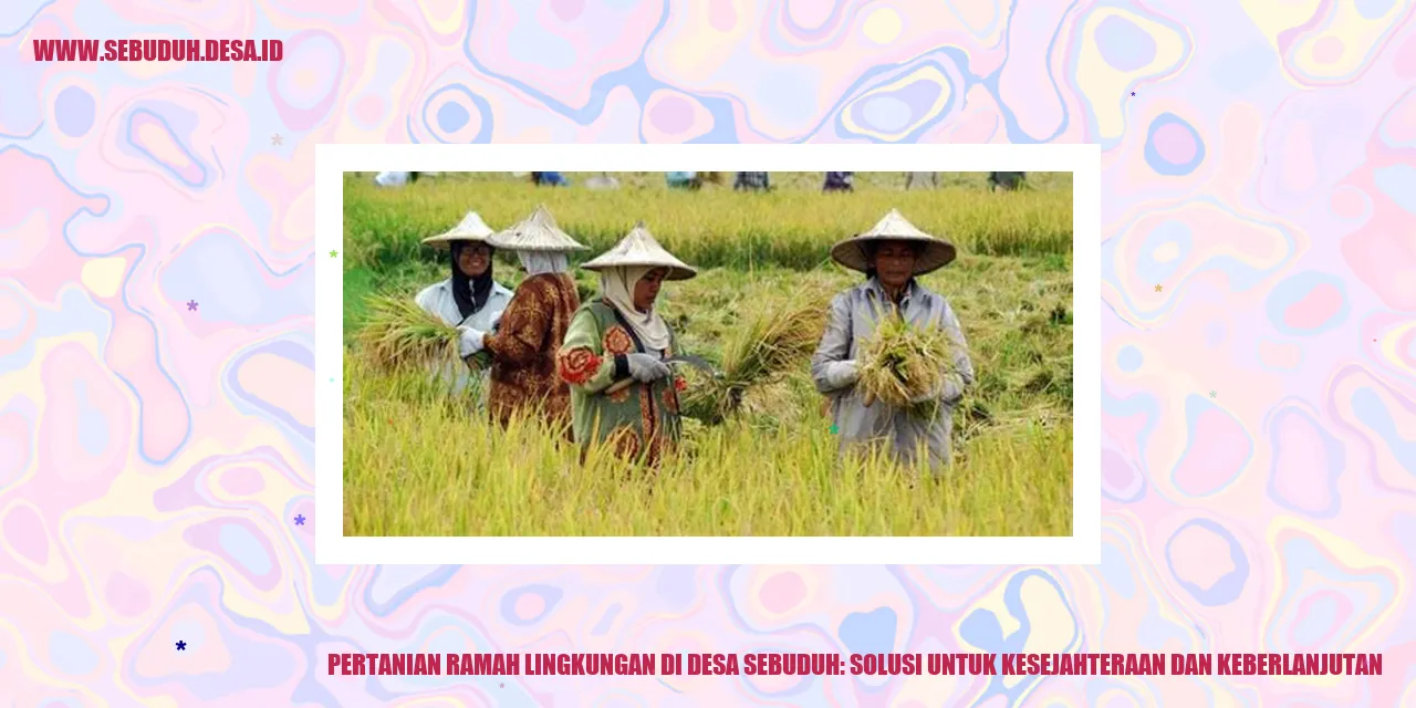 Pertanian Ramah Lingkungan di Desa Sebuduh: Solusi untuk Kesejahteraan dan Keberlanjutan